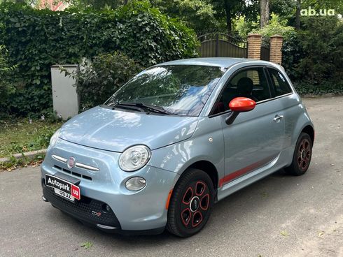Fiat 500E 2014 синий - фото 3