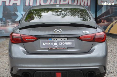 Infiniti Q50 2018 серый - фото 3
