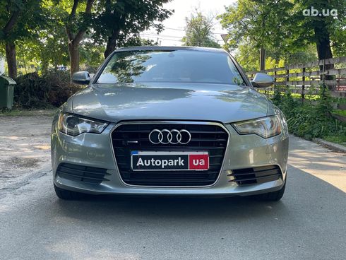 Audi A6 2014 серый - фото 2