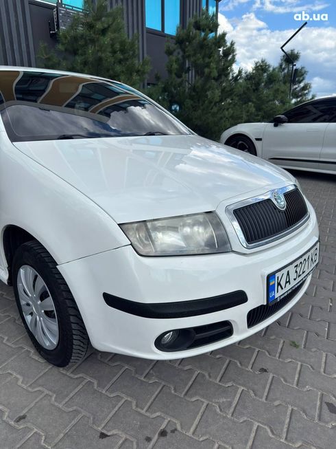 Skoda Fabia 2006 белый - фото 6