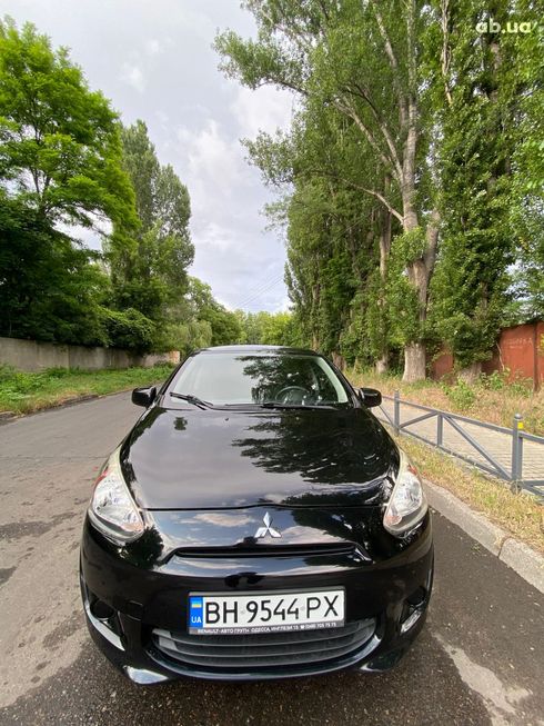 Mitsubishi Mirage 2015 черный - фото 2