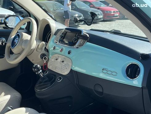 Fiat 500 2017 синий - фото 20