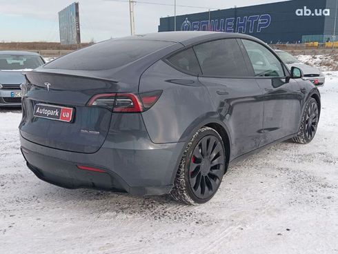 Tesla Model Y 2022 серый - фото 5