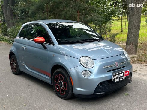 Fiat 500E 2014 синий - фото 3