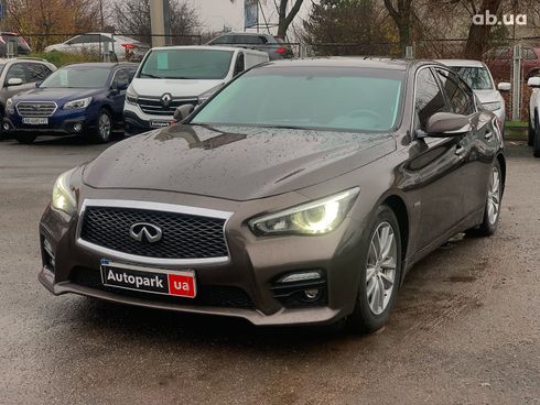 Infiniti Q50 2013 коричневый - фото 2