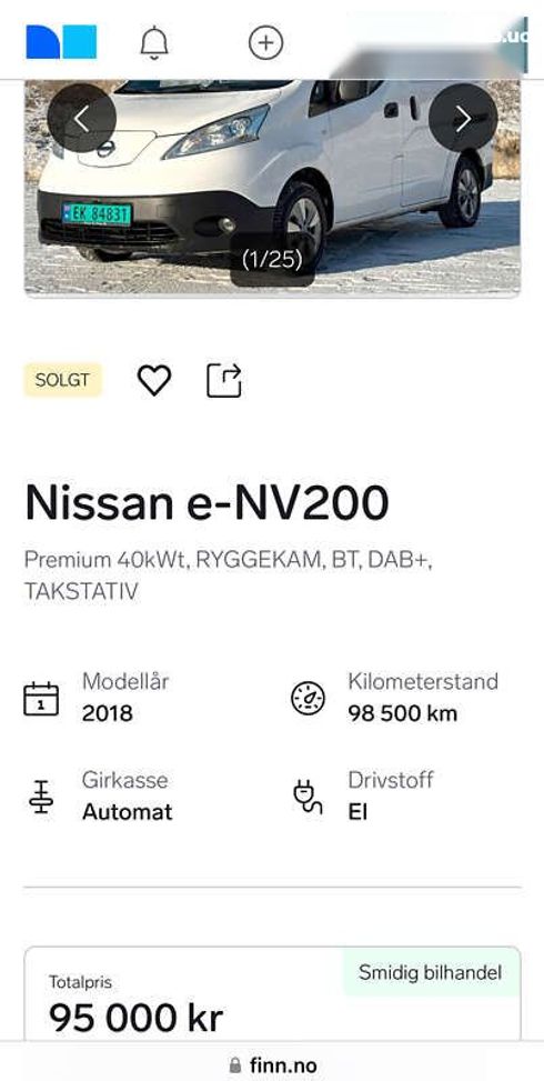 Nissan e-NV200 2018 - фото 26