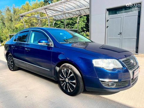 Volkswagen passat b6 2008 синий - фото 3