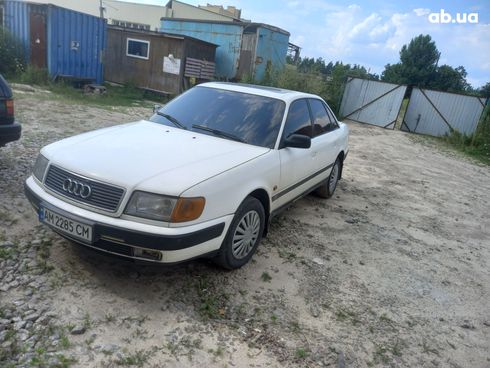 Audi 100 1991 белый - фото 3