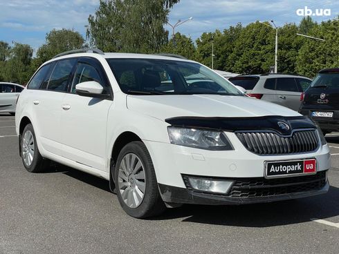 Skoda octavia a7 2014 белый - фото 3