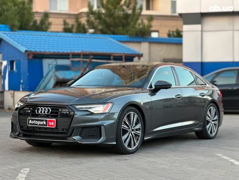 Audi A6 2019 серый - фото 2