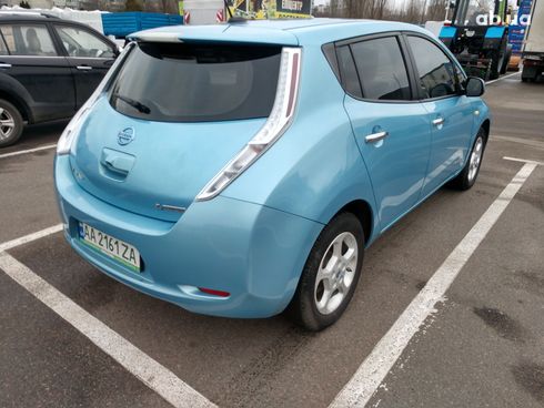 Nissan Leaf 2015 голубой - фото 6