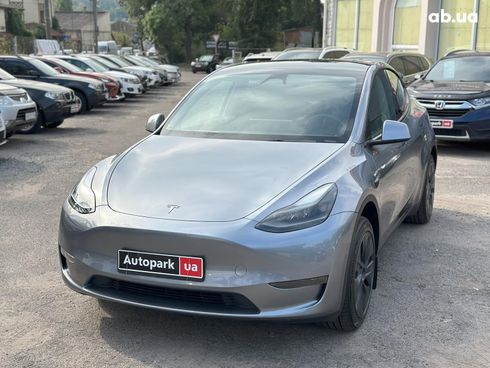 Tesla Model Y 2024 серый - фото 2