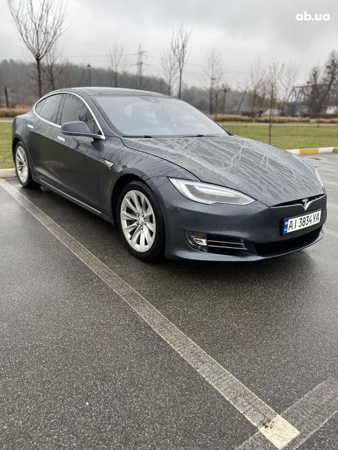 Tesla Model S 2016 серый - фото 3