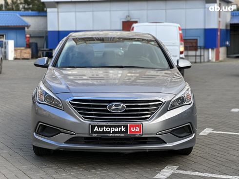 Hyundai Sonata 2016 серый - фото 2