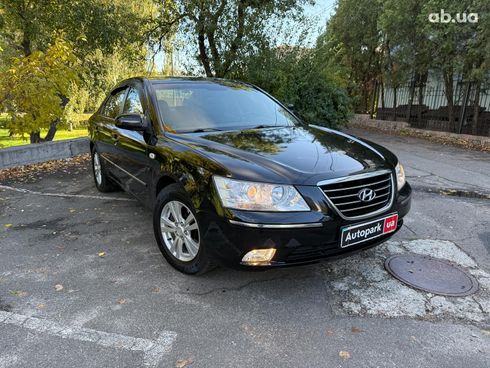 Hyundai Sonata 2009 черный - фото 3