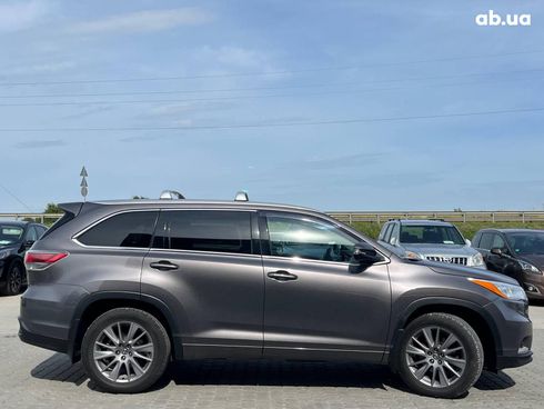 Toyota Highlander 2016 серый - фото 6
