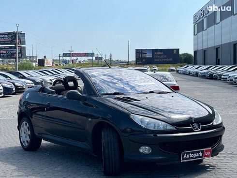 Peugeot 206 2003 черный - фото 3
