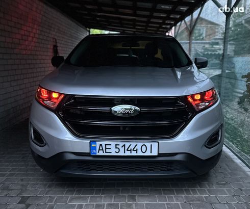 Ford Edge 2017 серебристый - фото 2