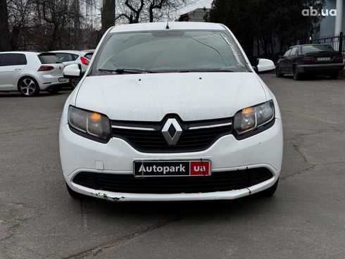 Renault Logan 2015 белый - фото 2