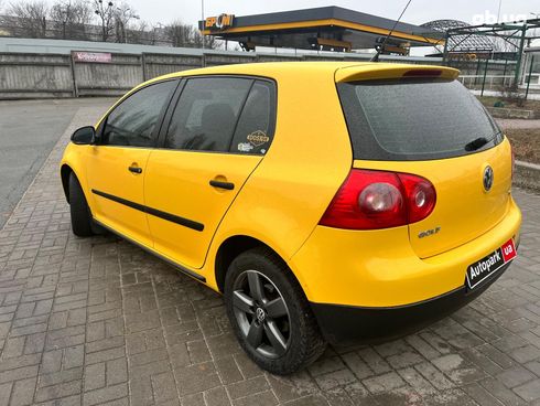 Volkswagen Golf 2007 желтый - фото 7