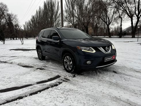 Nissan Rogue 2016 синий - фото 7