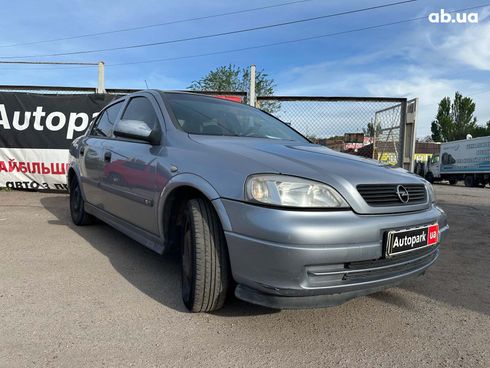 Opel Astra 2003 серый - фото 9