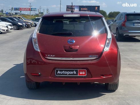 Nissan Leaf 2015 красный - фото 7