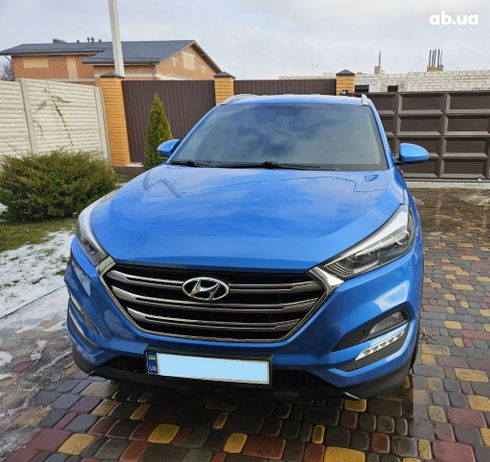 Hyundai Tucson 2017 голубой - фото 7