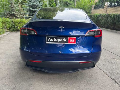 Tesla Model Y 2021 синий - фото 9