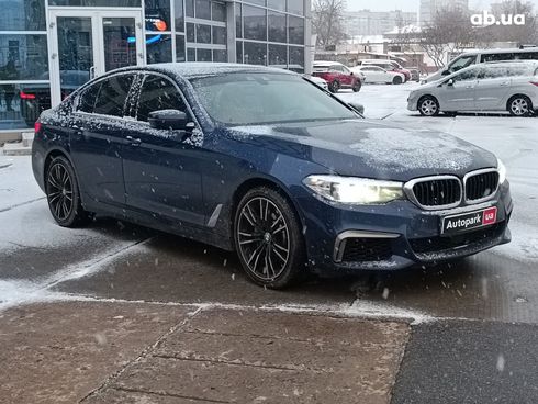 BMW 5 серия 2020 синий - фото 9