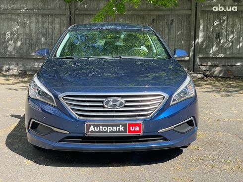 Hyundai Sonata 2016 синий - фото 2