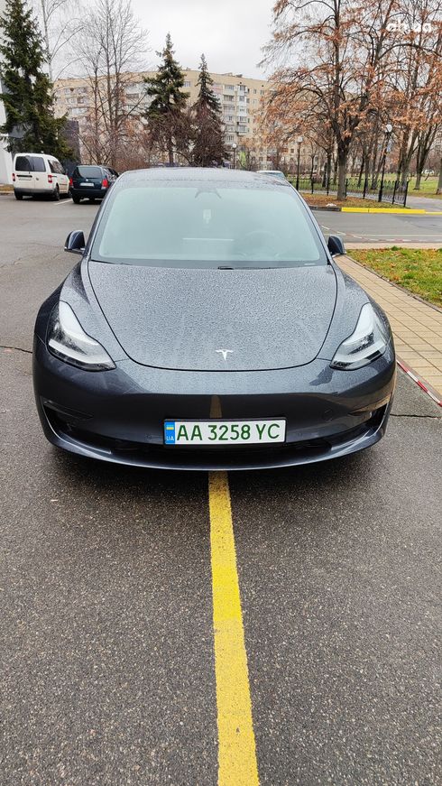 Tesla Model 3 2020 серый - фото 14