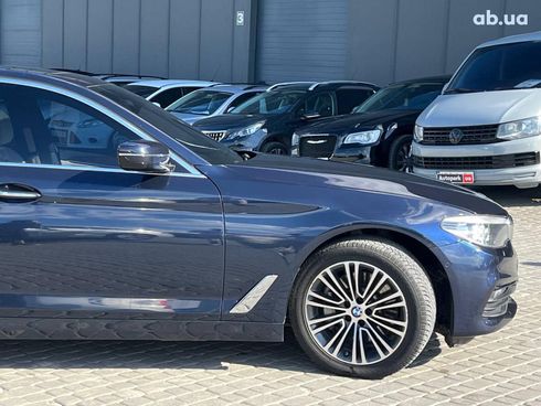BMW 5 серия 2018 синий - фото 10