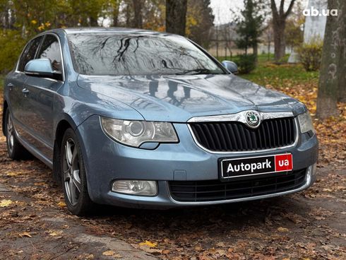 Skoda Superb 2008 синий - фото 5