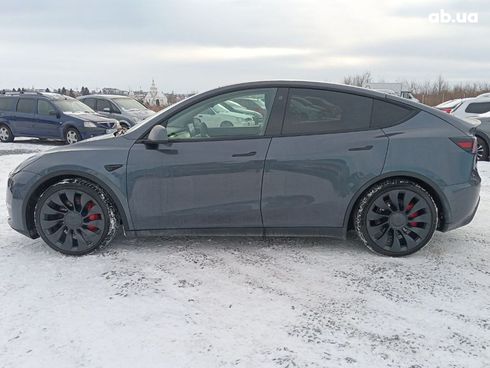 Tesla Model Y 2022 серый - фото 8