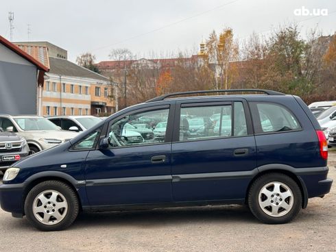 Opel Zafira 2002 синий - фото 8