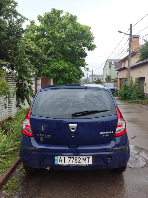 Dacia Sandero 2009 синий - фото 3