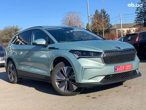 Skoda Enyaq 2021 голубой - фото 2