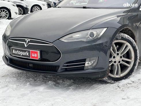 Tesla Model S 2015 серый - фото 4