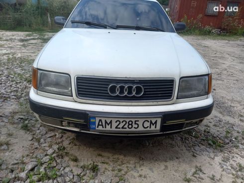 Audi 100 1991 белый - фото 6