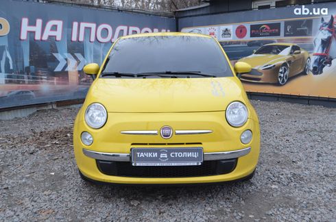 Fiat 500 2011 желтый - фото 3