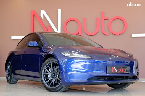 Tesla Model 3 2022 синий - фото 4