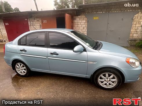 Hyundai Accent 2008 голубой - фото 4