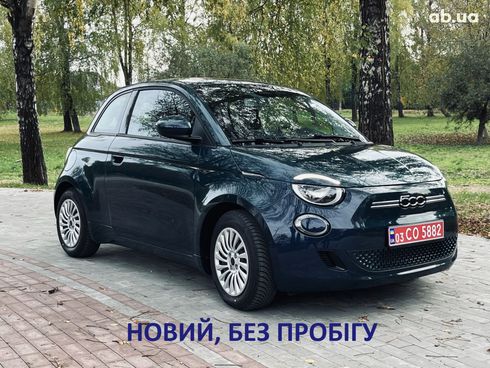 Fiat 500E 2023 зеленый - фото 3