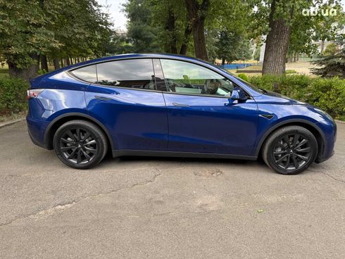 Tesla Model Y 2021 синий - фото 6