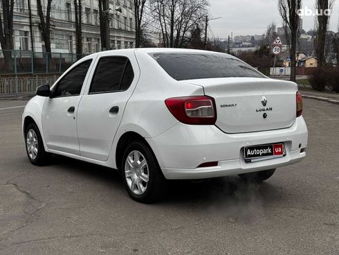 Renault Logan 2015 белый - фото 9
