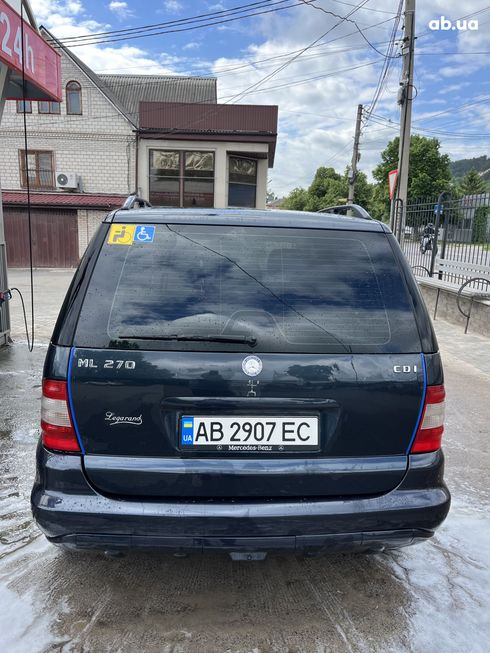 Mercedes-Benz M-Класс 2003 синий - фото 12