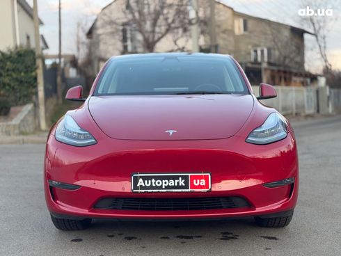 Tesla Model Y 2021 красный - фото 2