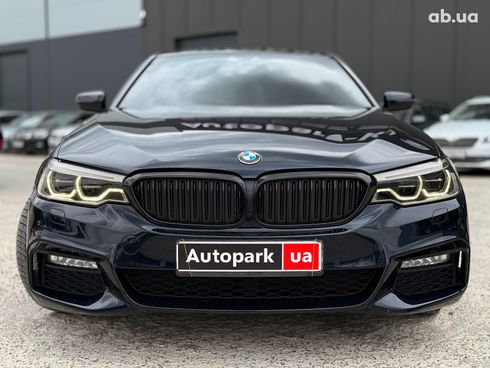 BMW 5 серия 2017 синий - фото 2
