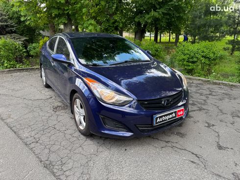 Hyundai Elantra 2013 синий - фото 3